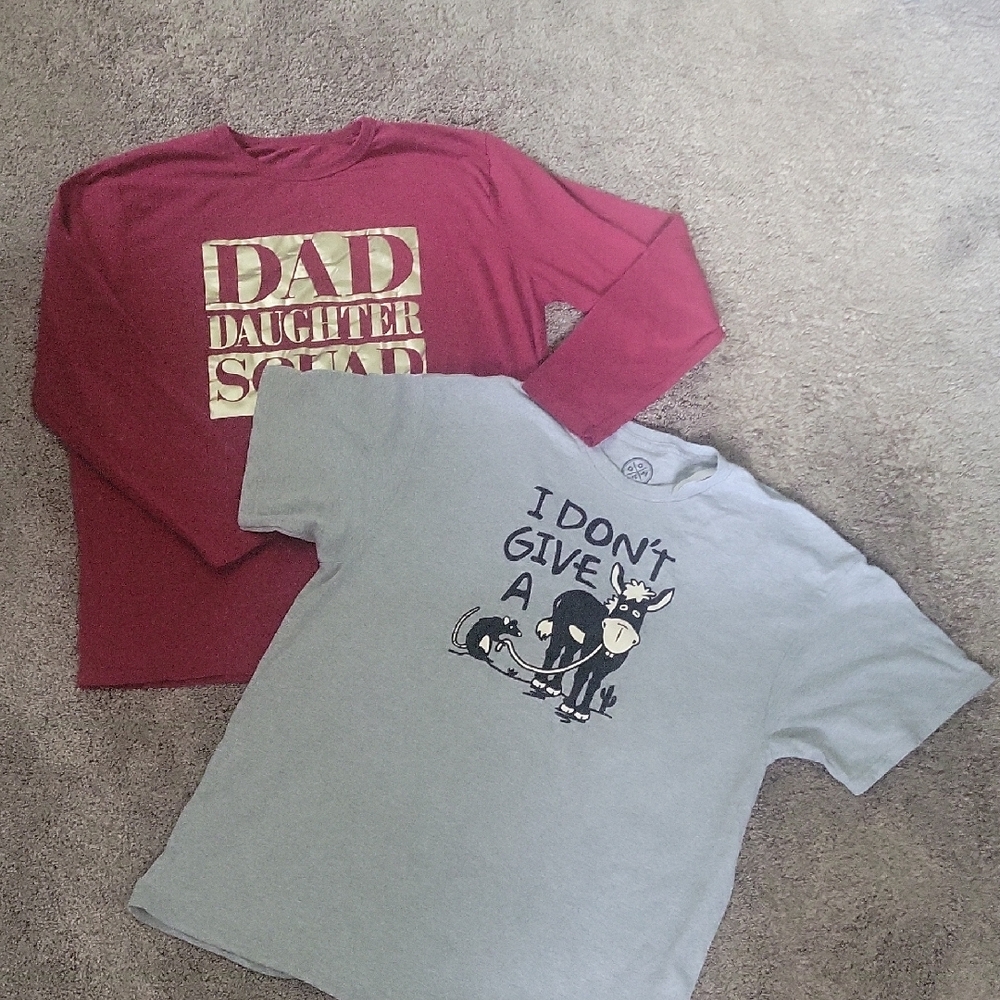 New Mens Graphic Tees - Maroon and Gray